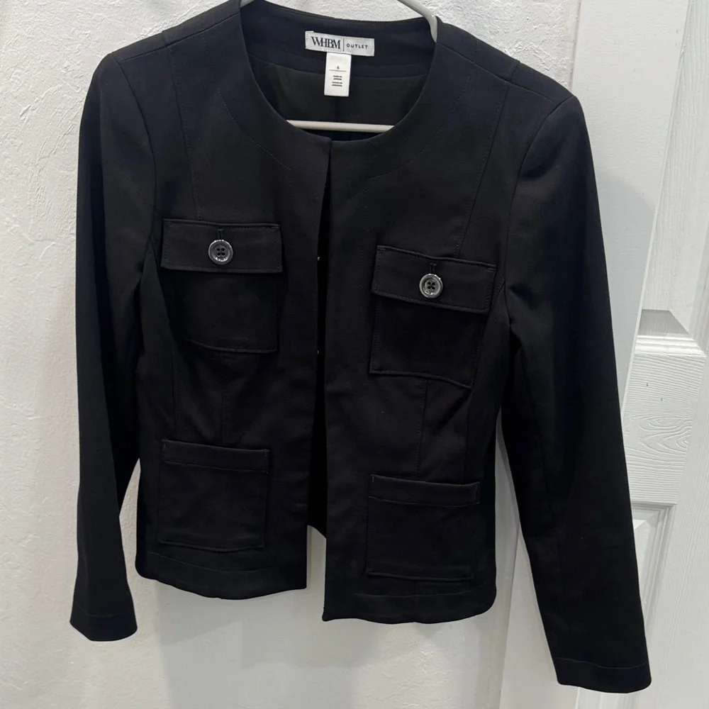 White House Black Market Classic Black Blazer - Picture 1 of 7